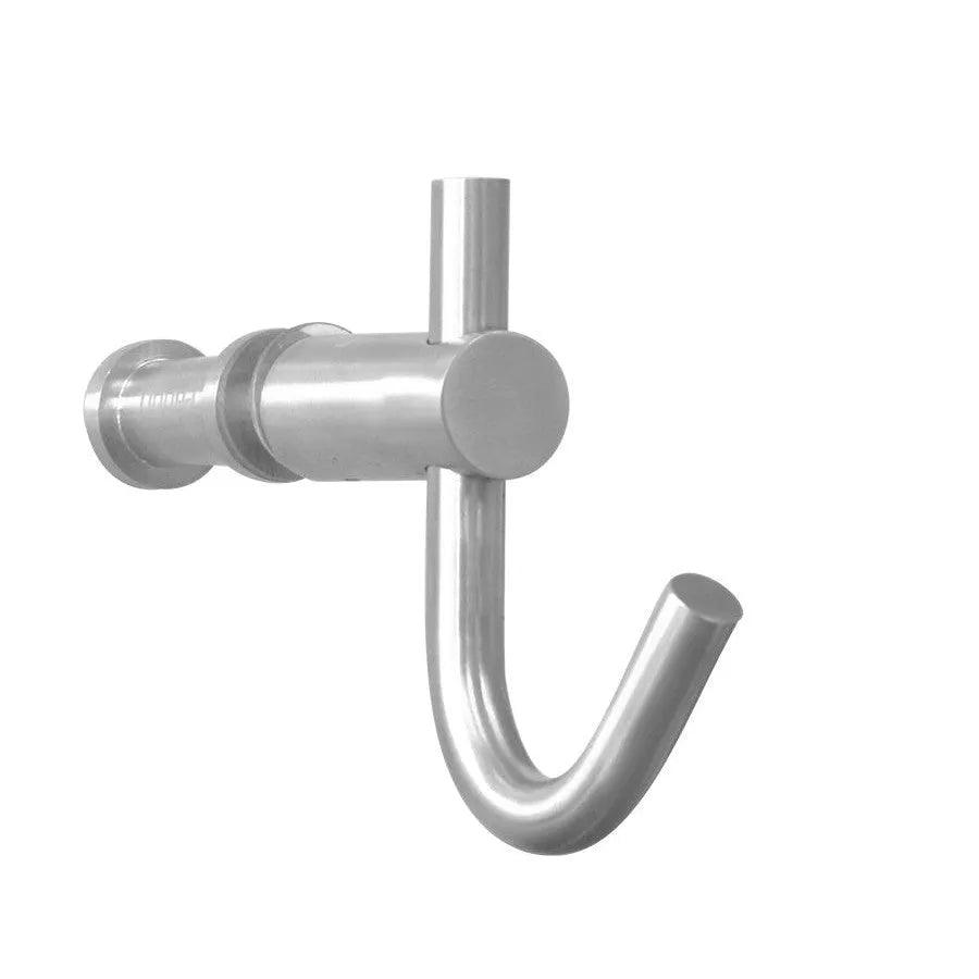 Linnea SHK187 Glass Mounted Shower Door Hook in Polished Stainless Steel finish