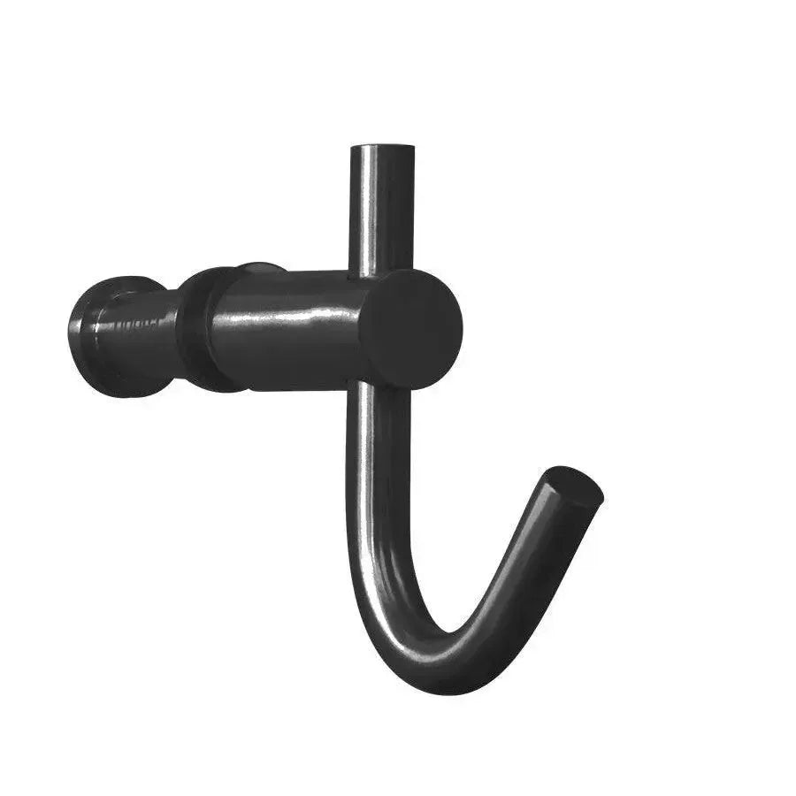 Linnea SHK187 Glass Mounted Shower Door Hook in Satin Black finish