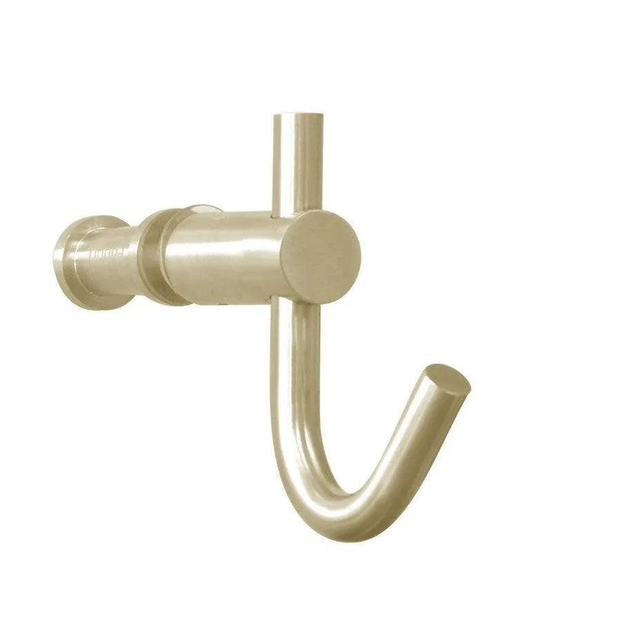 Linnea SHK187 Glass Mounted Shower Door Hook in Satin Brass finish