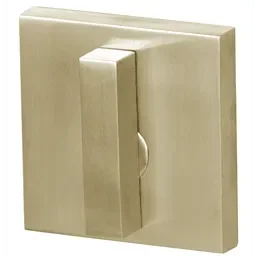 Linnea Square Modern One Sided Patio Deadbolt in Satin Brass finish