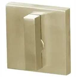 Linnea Square Modern One Sided Patio Deadbolt in Satin Brass finish