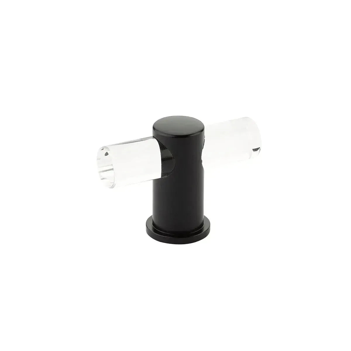 The Schaub Lumiere T-Knob in Matte Black finish.