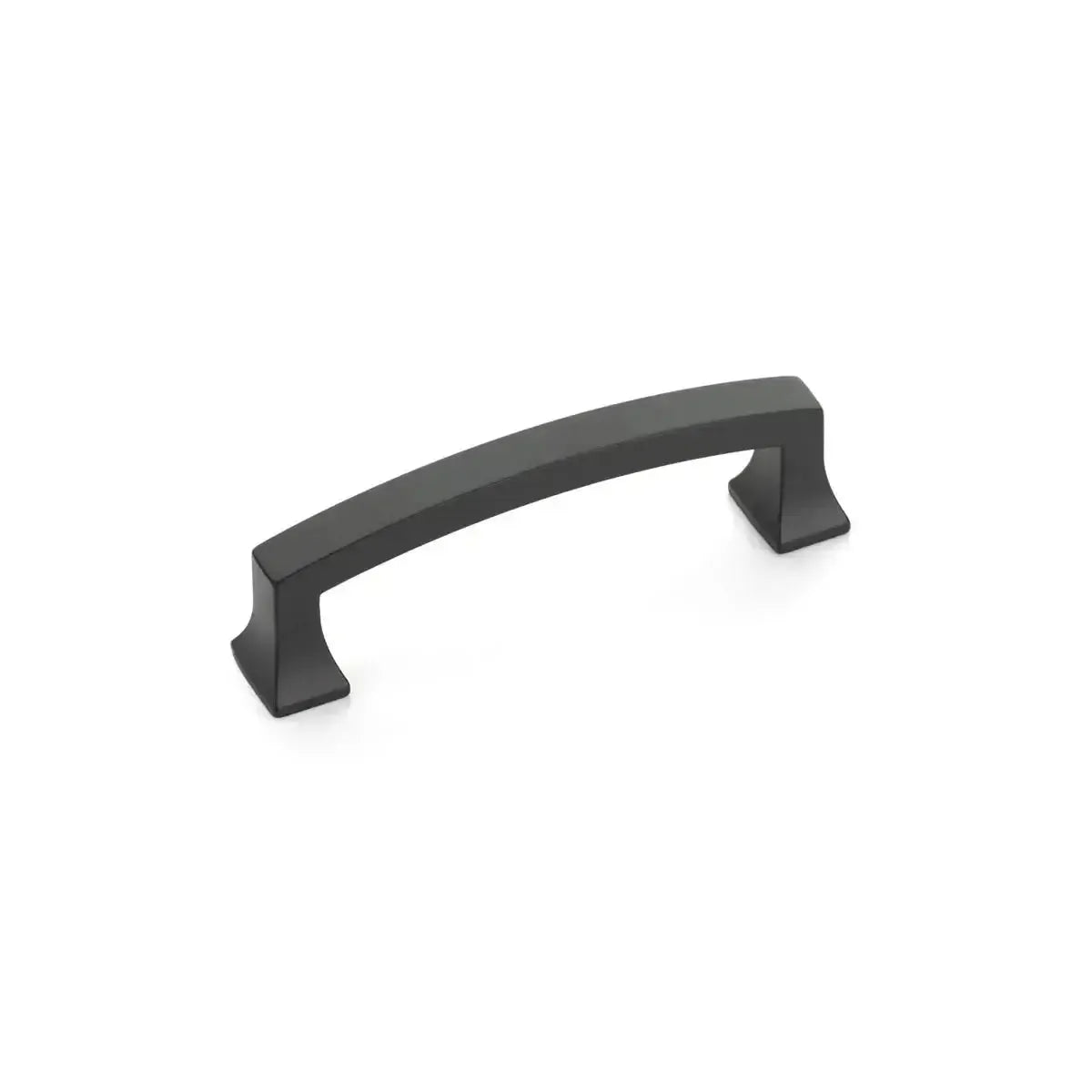 The Schaub Menlo Park Arched Pull in Matte Black finish.