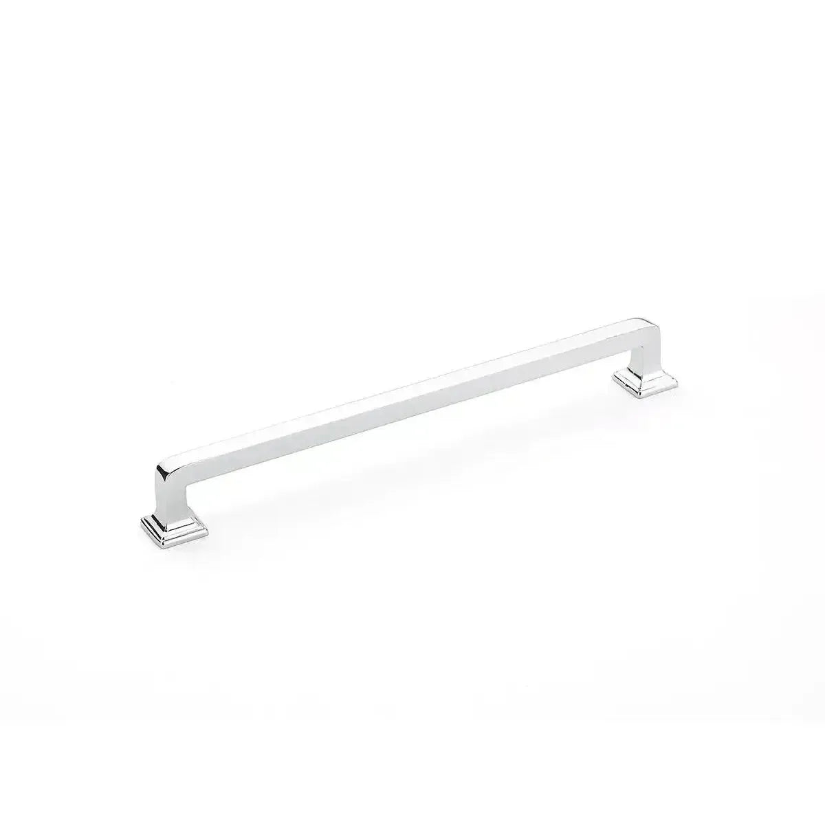 The Schaub Menlo Park Cabinet Pull in Polished Chrome finish.