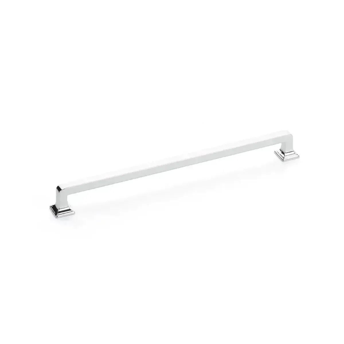 The Schaub Menlo Park Cabinet Pull in Polished Chrome finish.