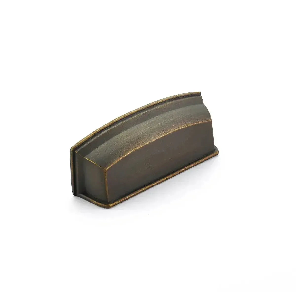 The Schaub Menlo Park Cup Pull in Ancient Bronze finish.