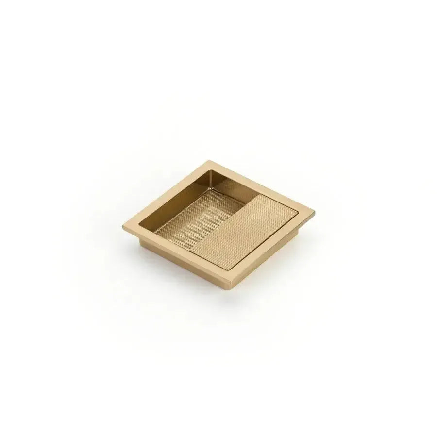 MODO Square Recessed Pull Signature Satin Brass