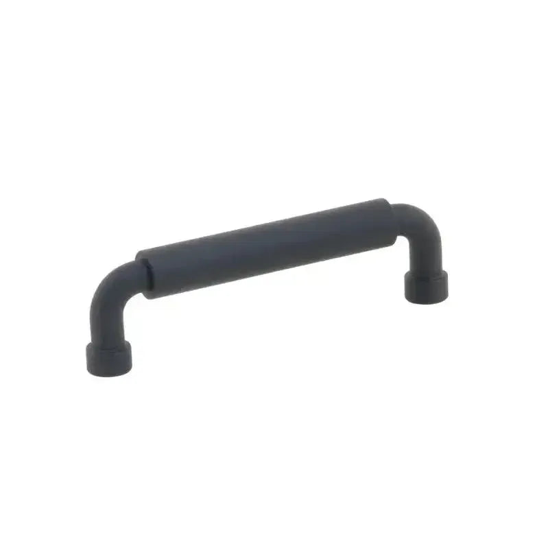 The Schaub NOHO Round Cabinet Pull in Matte Black finish.