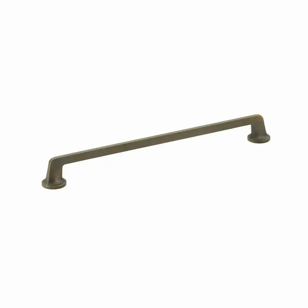 The Schaub Northport Pull with Round Bases in Ancient Bronze finish.