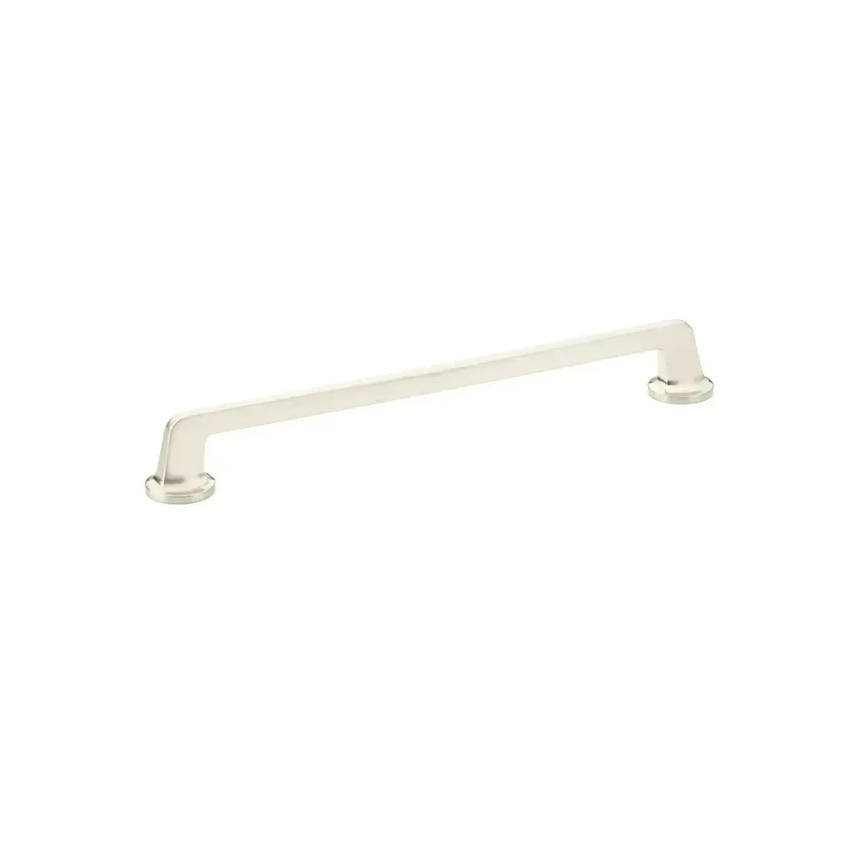 The Schaub Northport Pull with Round Bases in Brushed Nickel finish.
