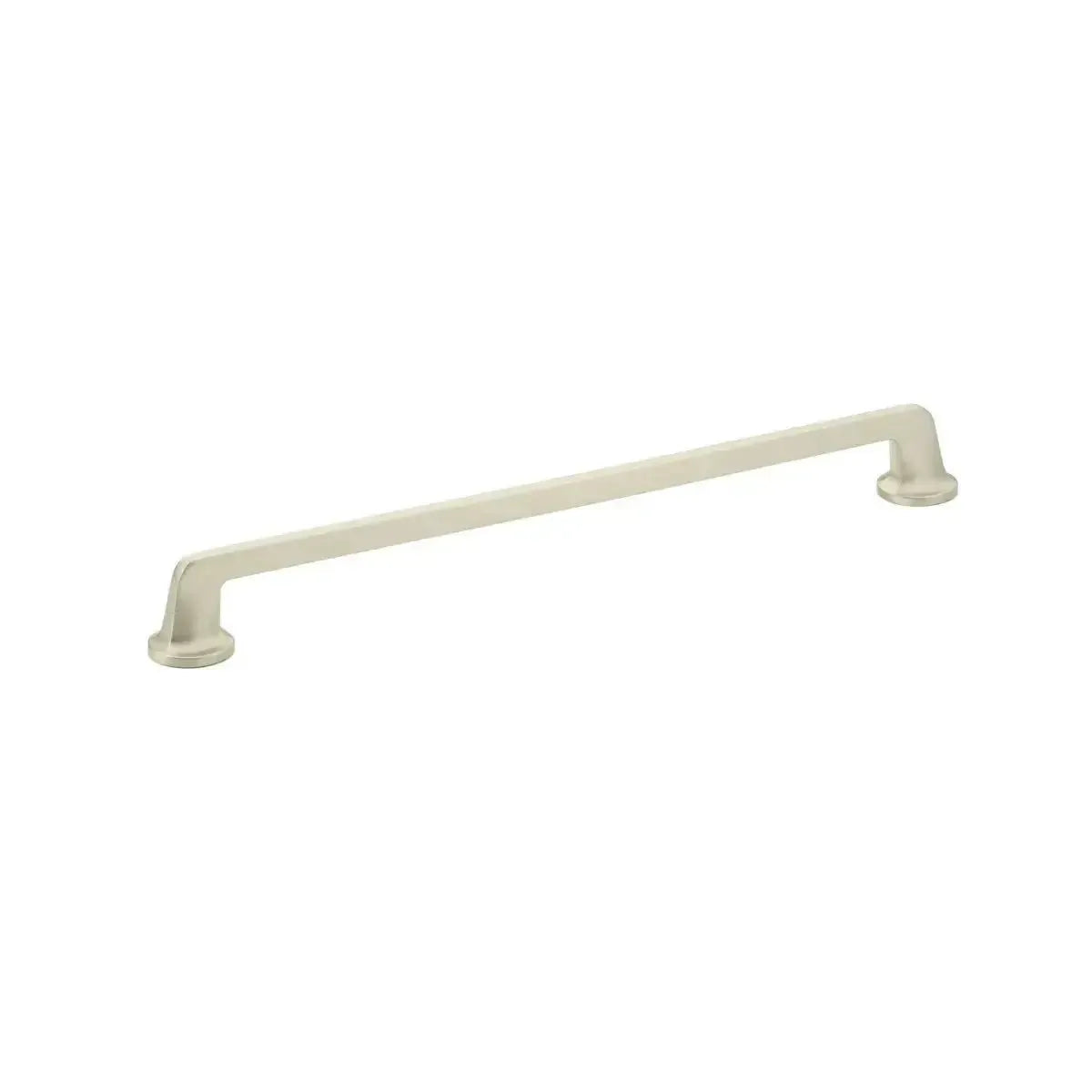 The Schaub Northport Pull with Round Bases in Satin Nickel finish.