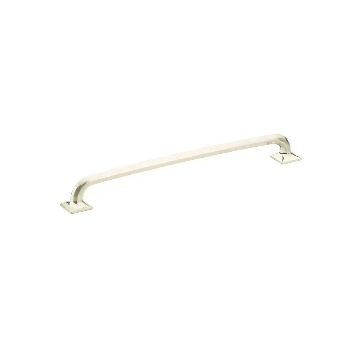 The Schaub Northport Pull with Square Bases in Brushed Nickel finish.
