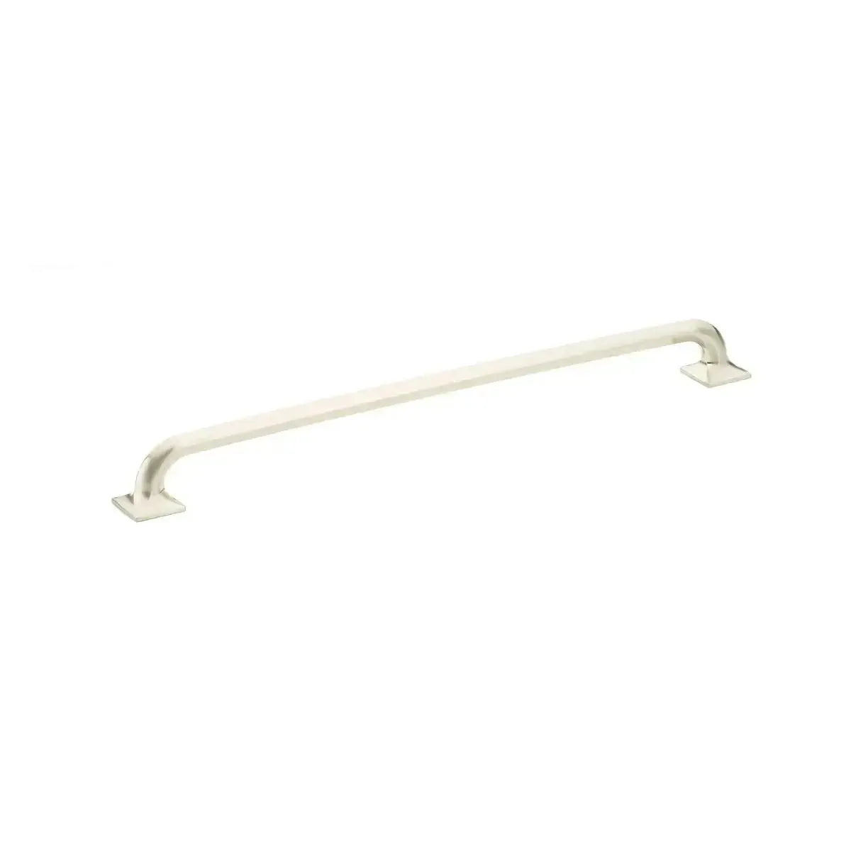 The Schaub Northport Pull with Square Bases in Brushed Nickel finish.