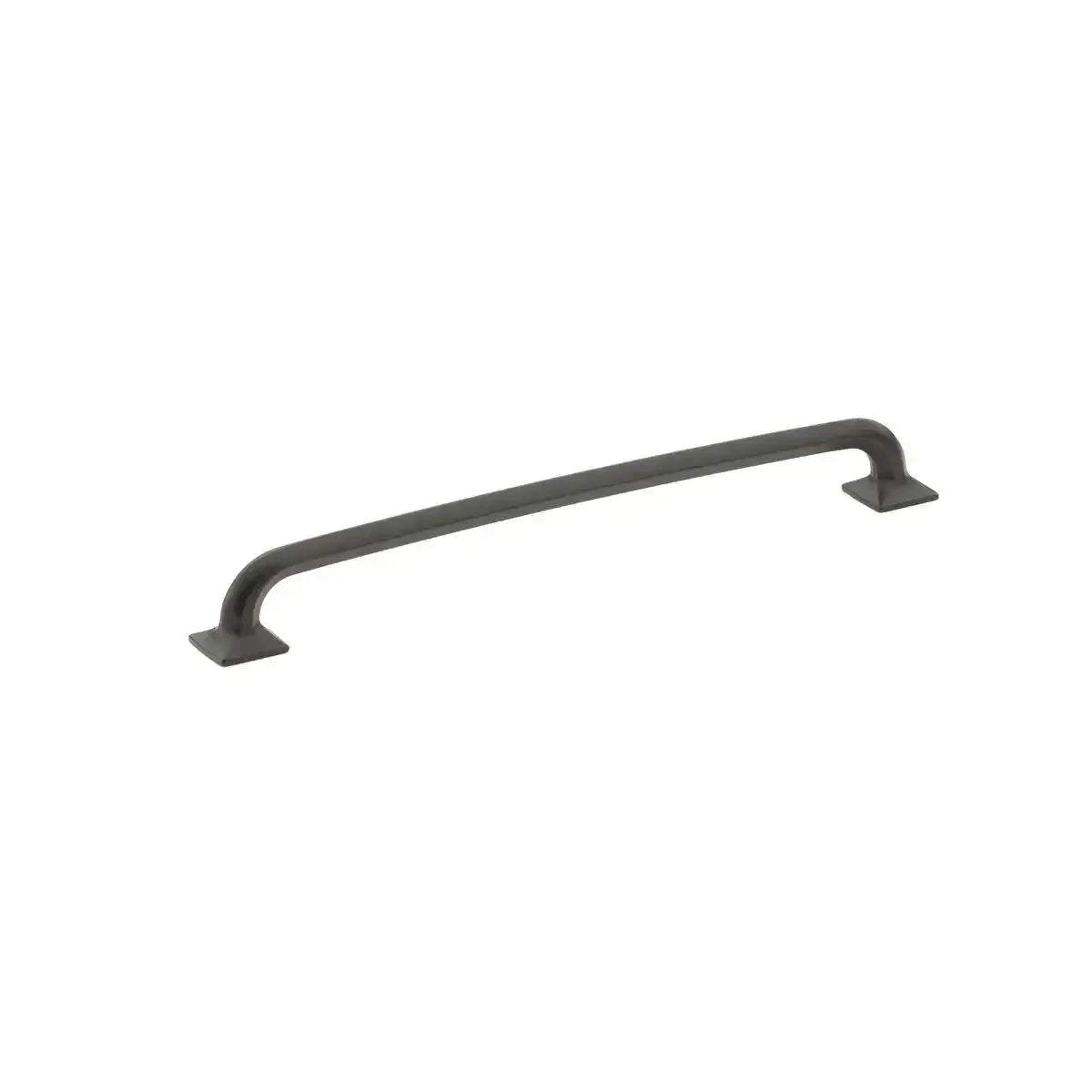 The Schaub Northport Pull with Square Bases in Matte Black finish.