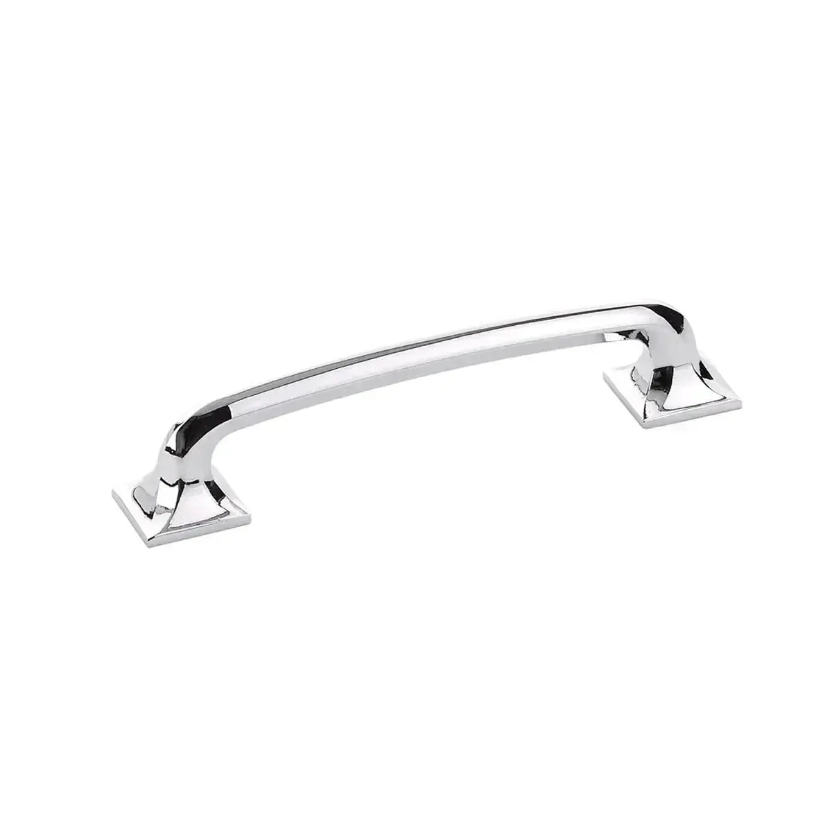 The Schaub Northport Pull with Square Bases in Polished Chrome finish.
