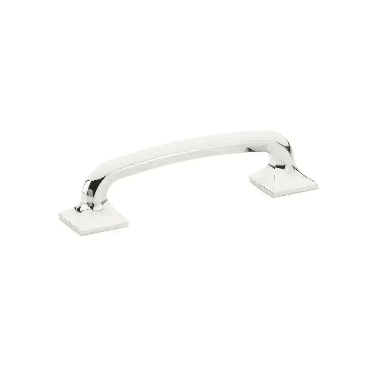 The Schaub Northport Pull with Square Bases in Polished Chrome finish.