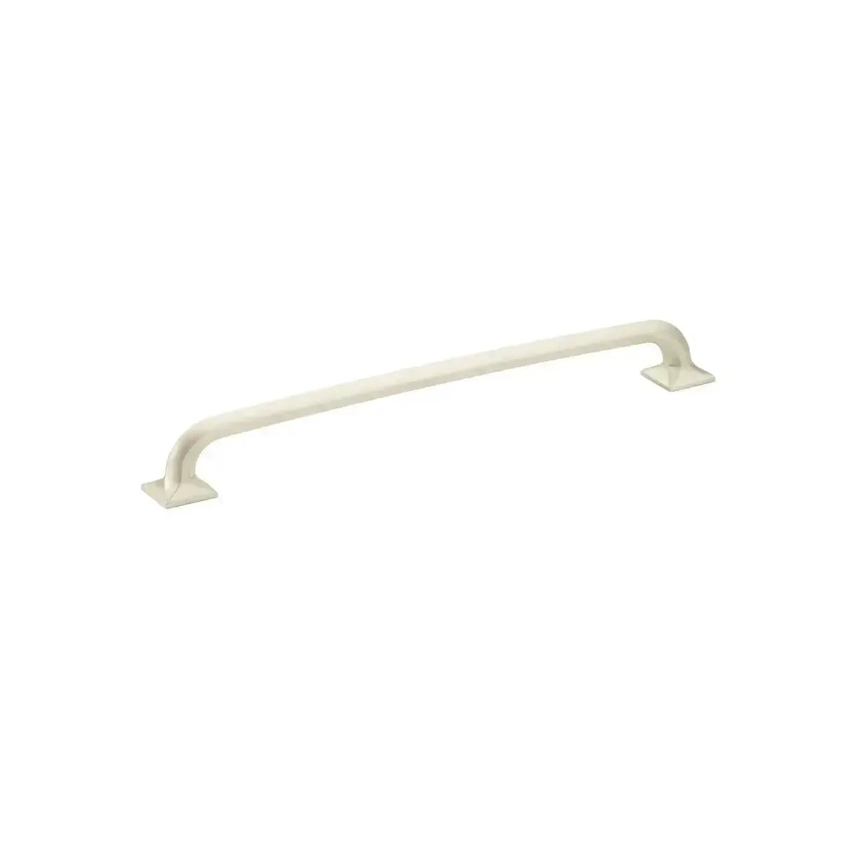 The Schaub Northport Pull with Square Bases in Satin Nickel finish.