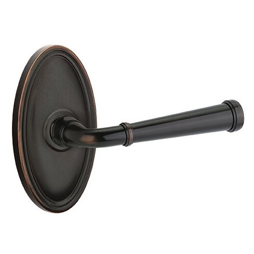 Emtek Merrimack Lever With Oval Rosette in Oil Rubbed Bronze finish