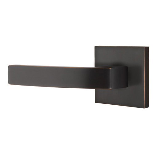 Emtek Breslin Lever With Square Rosette in Oil Rubbed Bronze finish