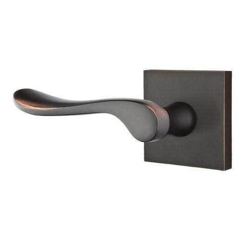 Emtek Luzern Lever With Square Rosette in Oil Rubbed Bronze finish