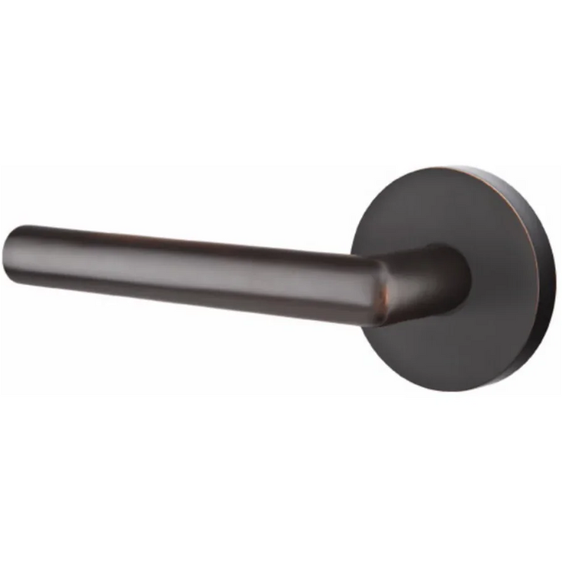 Emtek Stuttgart Lever With Disk Rosette in Oil Rubbed Bronze finish