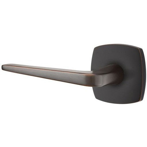 Emtek Athena Lever With Urban Modern Rosette in Oil Rubbed Bronze finish