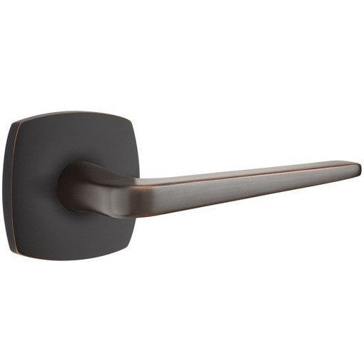 Emtek Athena Lever With Urban Modern Rosette in Oil Rubbed Bronze finish