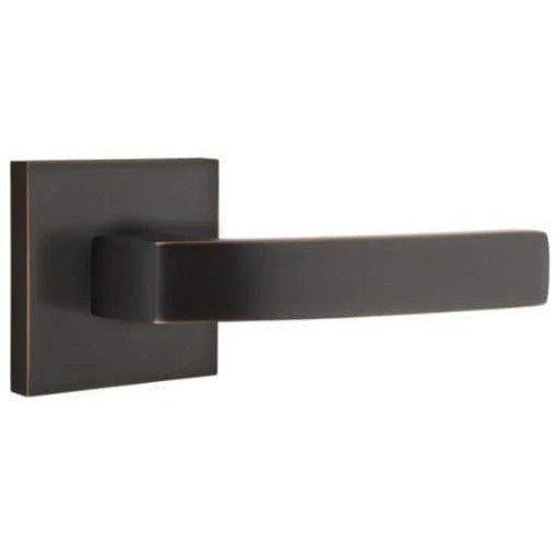 Emtek Breslin Lever With Square Rosette in Oil Rubbed Bronze finish