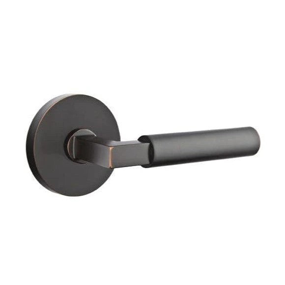 Emtek Hercules Lever With Disk Rosette in Oil Rubbed Bronze finish