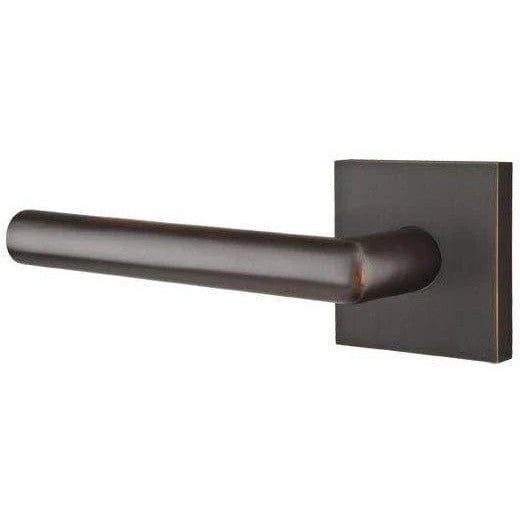 Emtek Stuttgart Lever with Square Rosette in Oil Rubbed Bronze finish