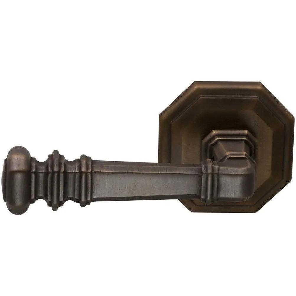 Omnia Traditions 101 Lever with Octagonal Rosette Antique Bronze, Unlacquered