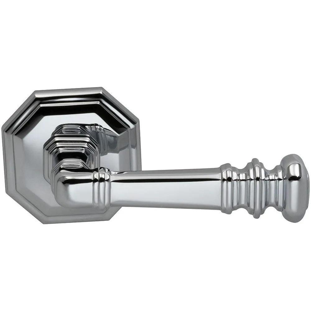 Omnia Traditions 101 Lever with Octagonal Rosette Polished Chrome, Plated