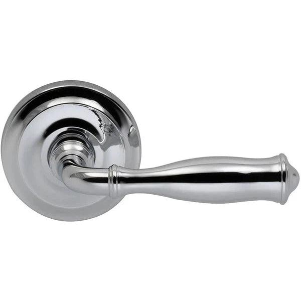 Omnia Traditions 944 Lever with Round Rosette Polished Chrome, Plated