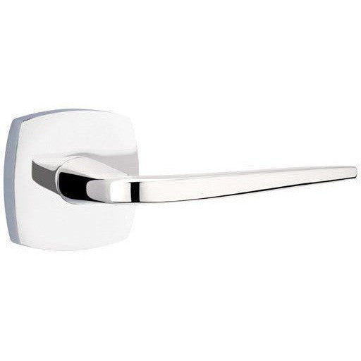 Emtek Athena Lever With Urban Modern Rosette in Polished Chrome finish