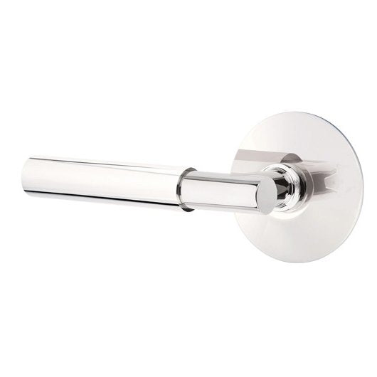 Emtek Myles Lever With Modern Rosette in Polished Chrome finish