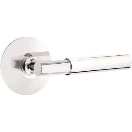 Emtek Myles Lever With Modern Rosette in Polished Chrome finish