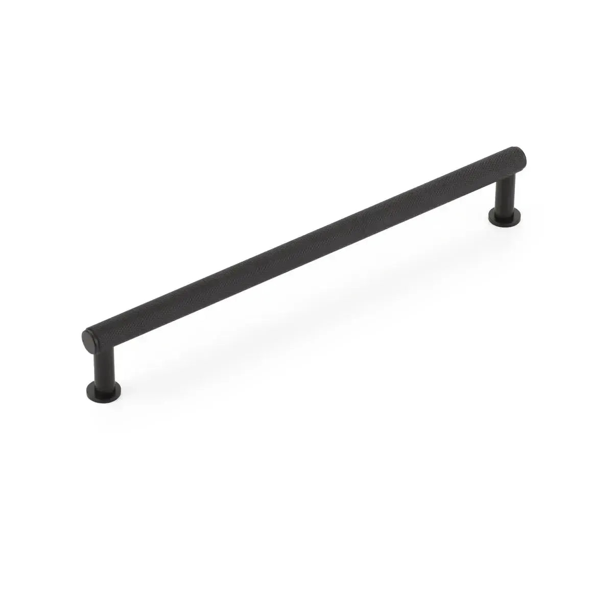 Pub House Knurled Cabinet Pull Matte Black