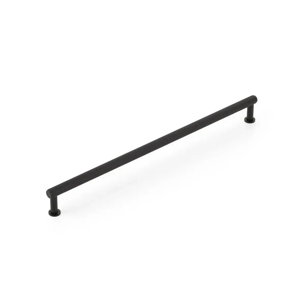 Pub House Knurled Cabinet Pull Matte Black