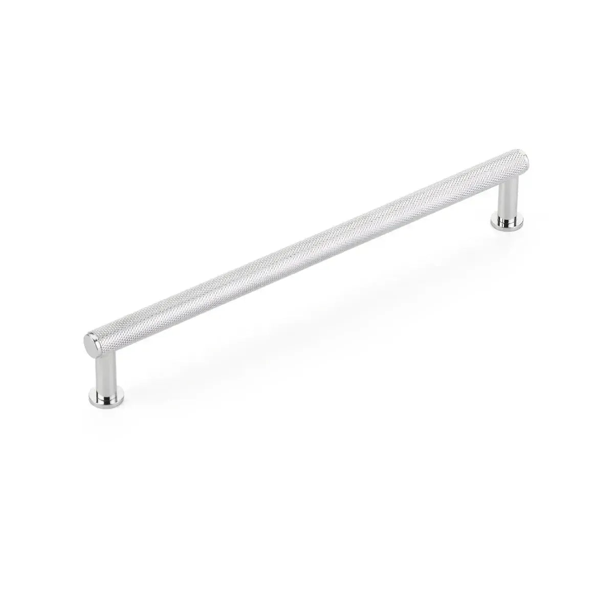 Pub House Knurled Cabinet Pull Polished Chrome