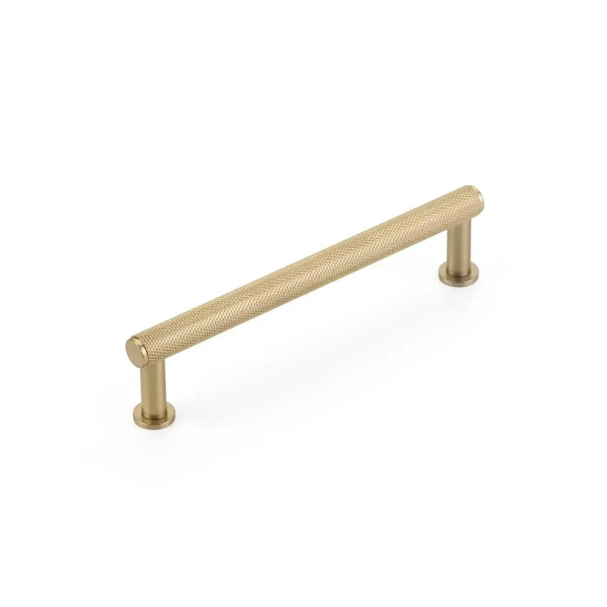 Pub House Knurled Cabinet Pull Signature Satin Brass