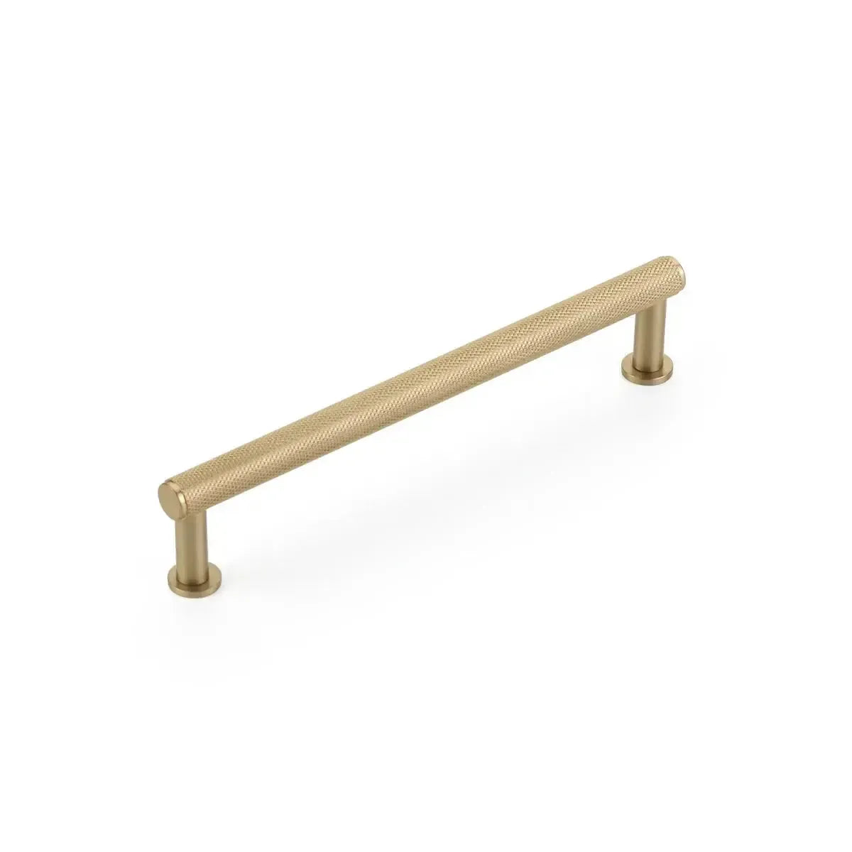 Pub House Knurled Cabinet Pull Signature Satin Brass