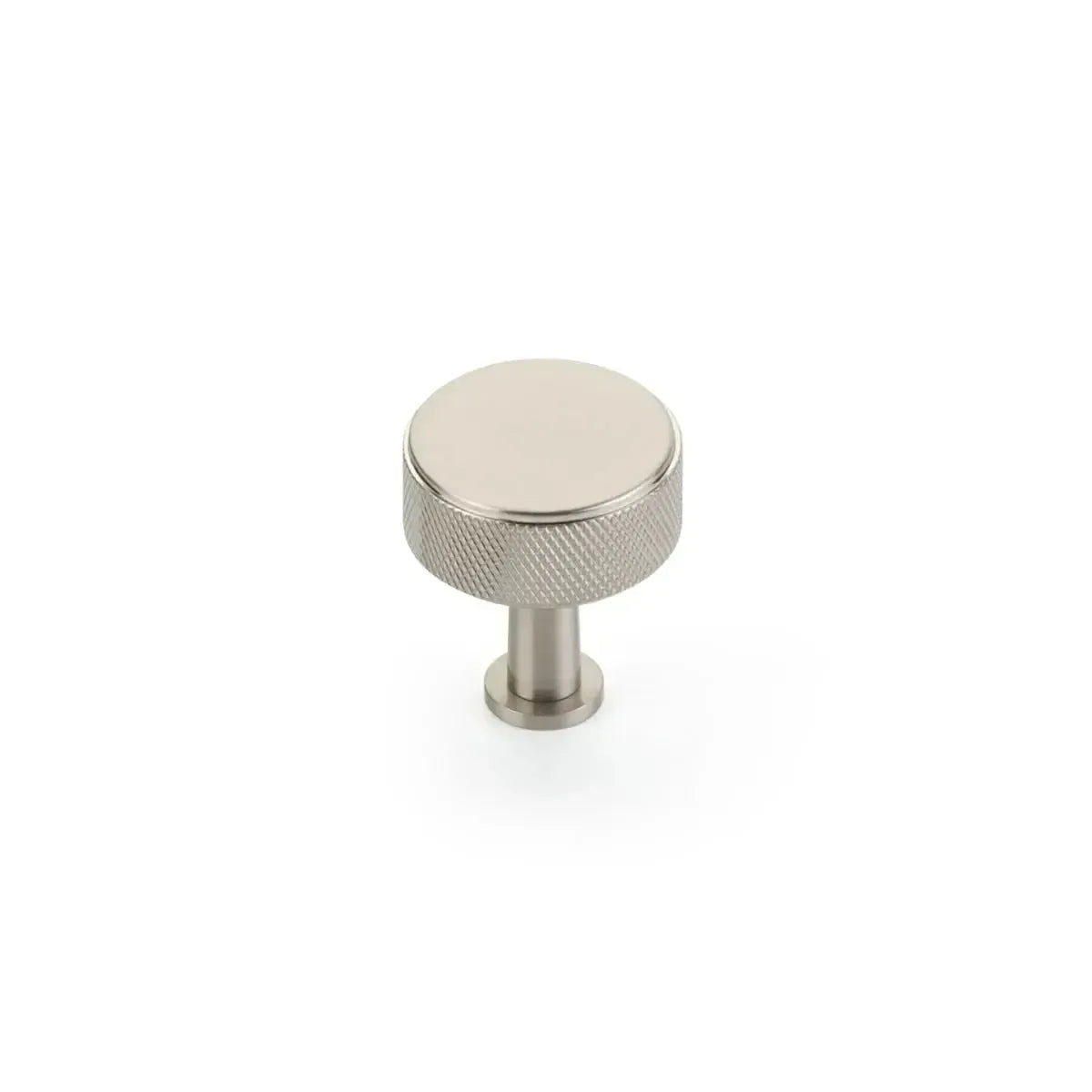 Pub House Knurled Round Cabinet Knob Brushed Nickel