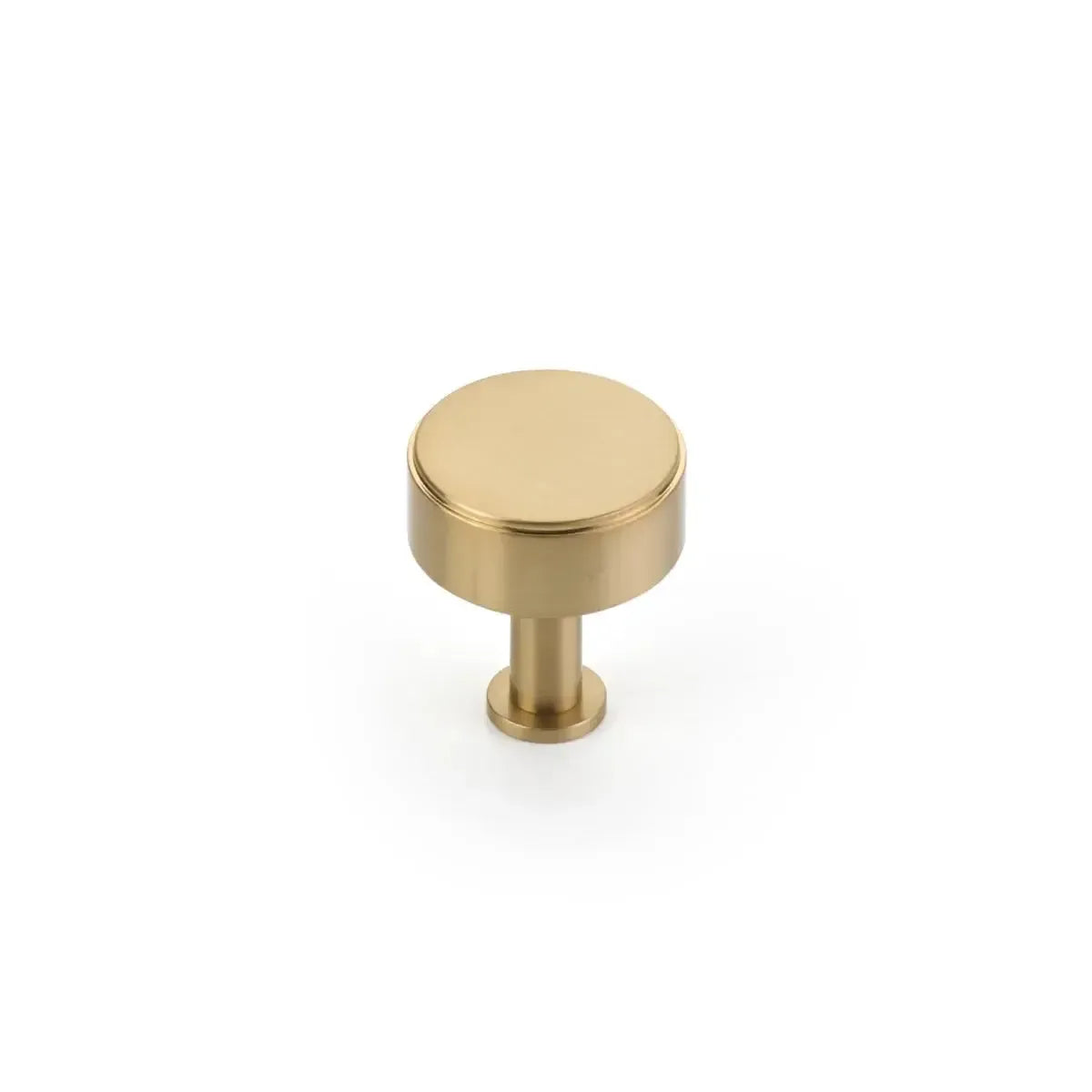 Pub House Smooth Round Cabinet Knob Signature Satin Brass