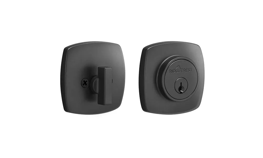 Ridgecrest Forma Deadbolt in Flat Black finish