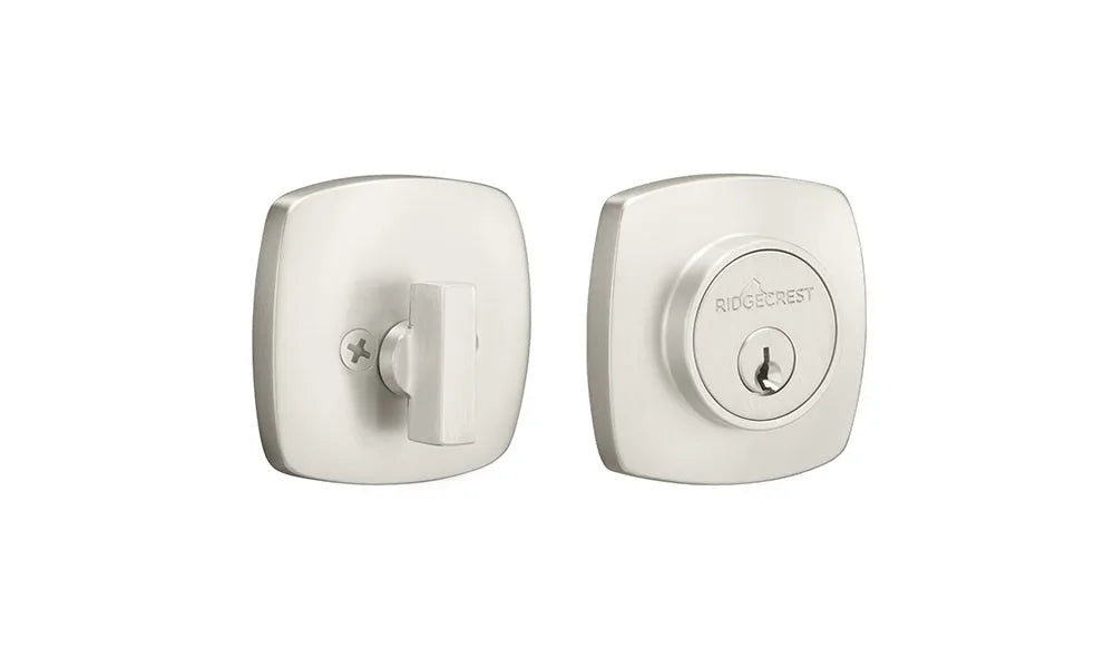 Ridgecrest Forma Deadbolt in Satin Nickel finish