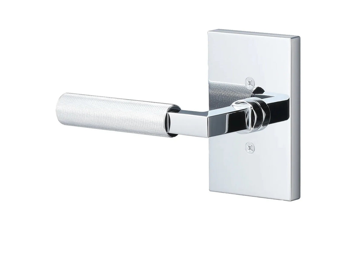 Ridgecrest Levanto Lever with Knurled Grip in Polished Chrome finish