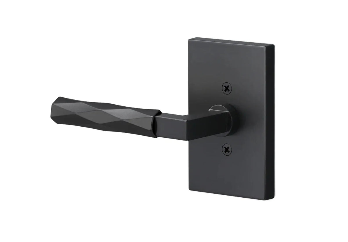 Ridgecrest Levanto Lever with Vertex Grip in Flat Black finish