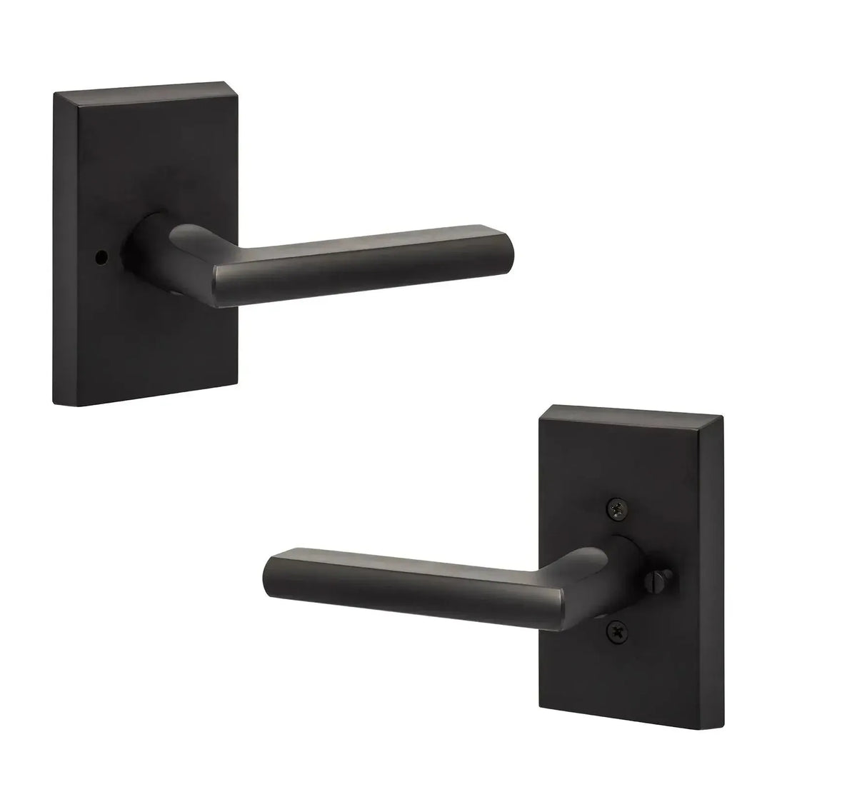 Ridgecrest Logan Lever in Flat Black finish