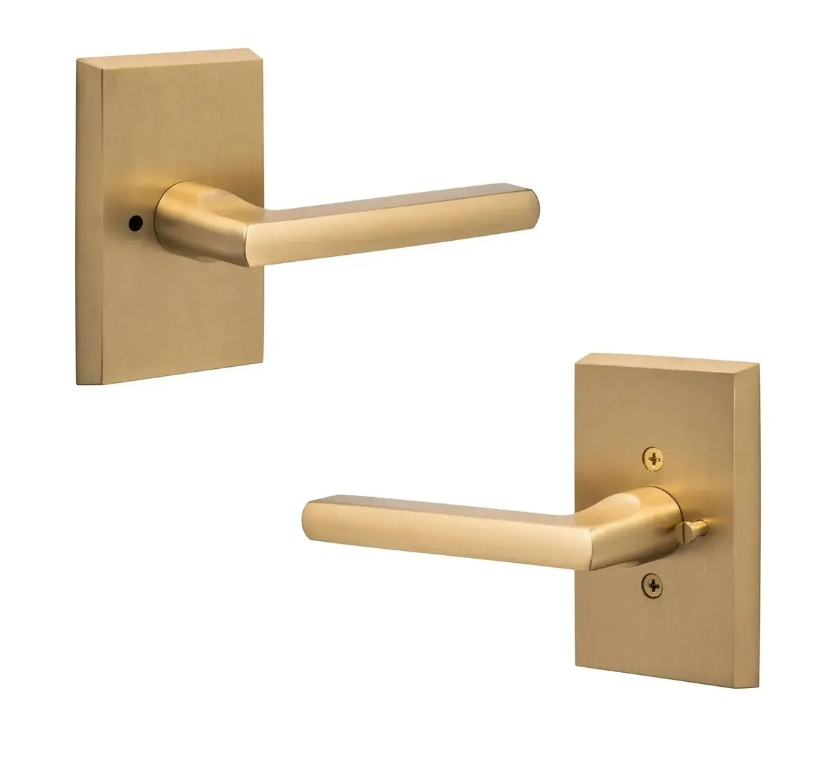 Ridgecrest Logan Lever in Satin Brass finish
