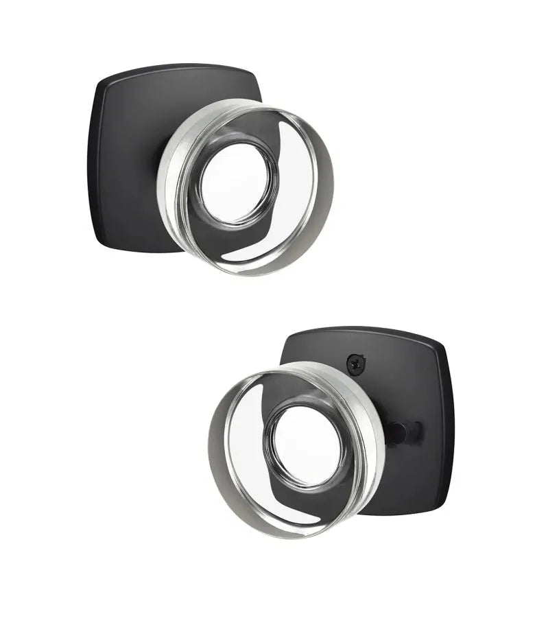 Ridgecrest Luna Knob in Flat Black finish